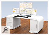 Corvum T3 - Multimonitor Tischsystem 4+2