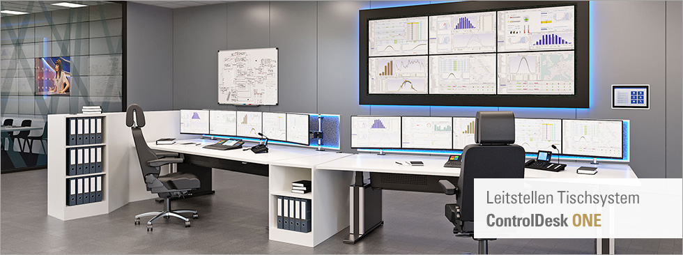 ControlDesk Leitstellen Tischsystem für Leitstand, Leitwarte und Kontrollraum