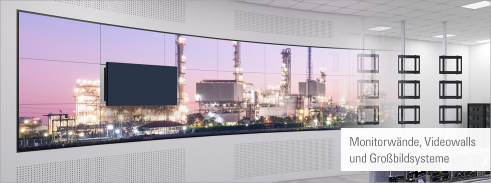 Monitorwände, Grossbildsysteme und Videowalls